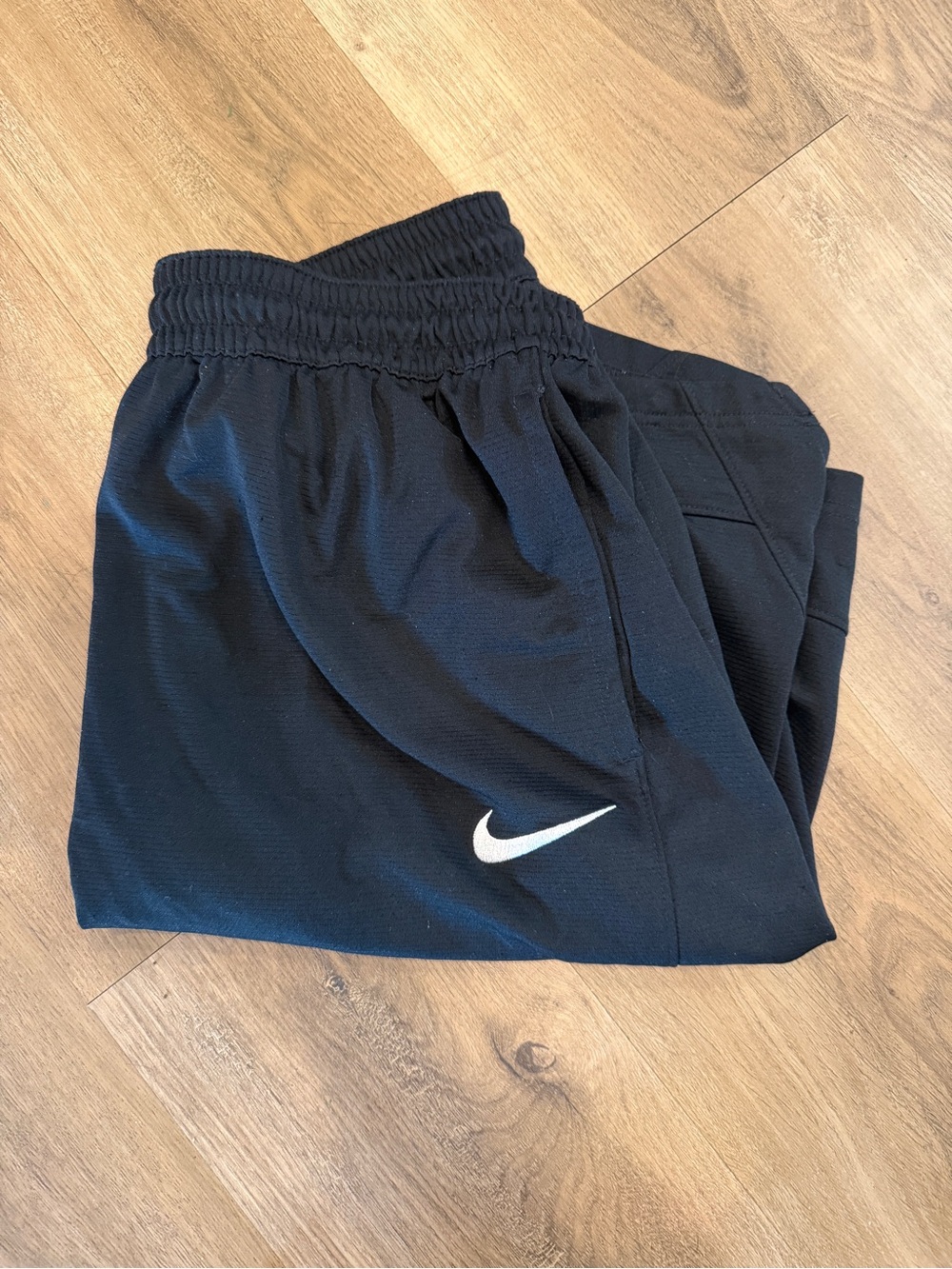 Nike Black shorts with White Swoosh